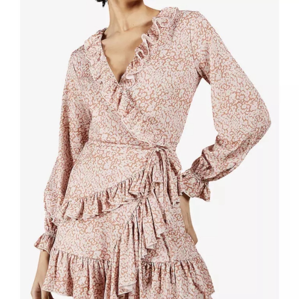 NWT Ted Baker Quinn printed wrap dress